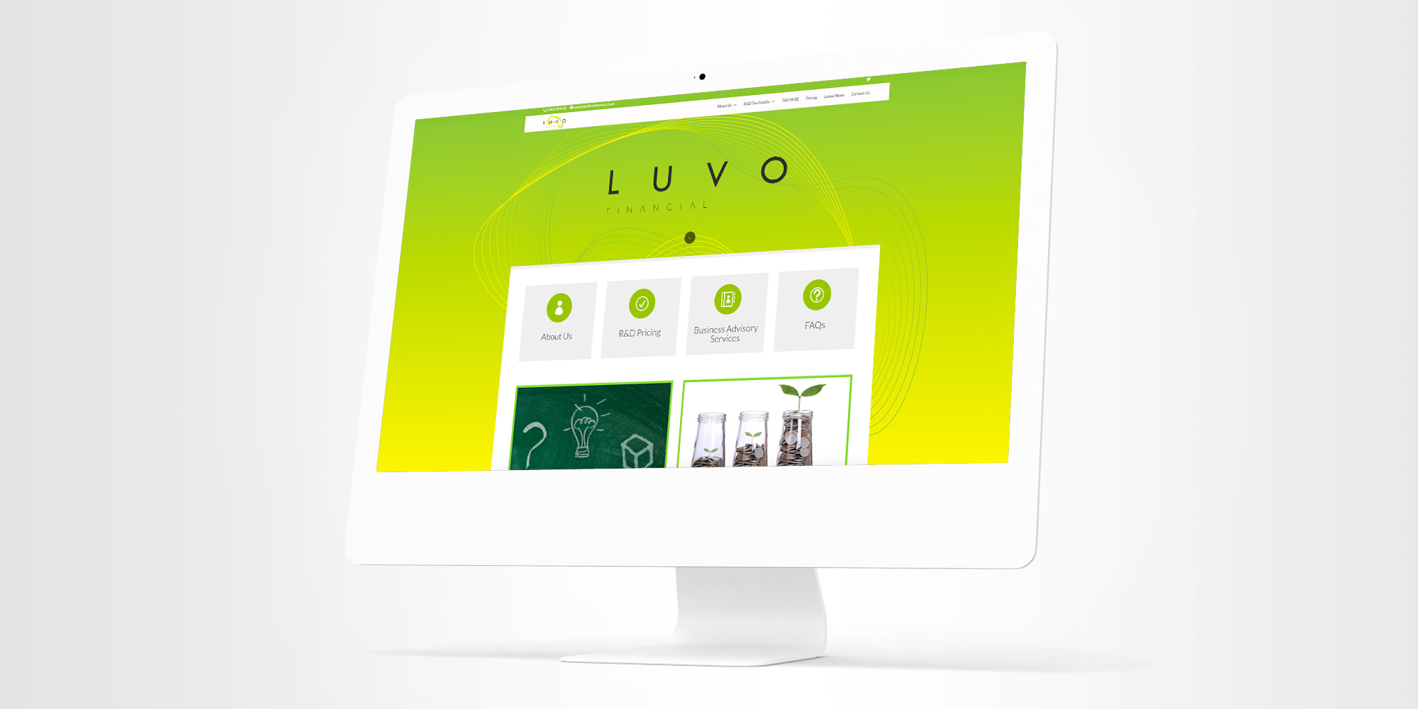 Luvo financial - website design West Midlands