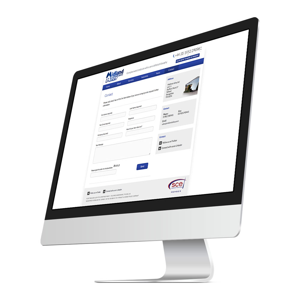 Midland Alloy contact page 