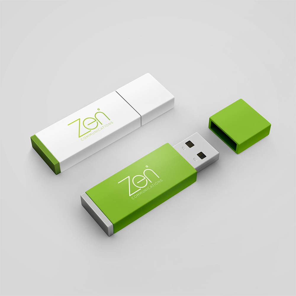 Zen branding on USB sticks