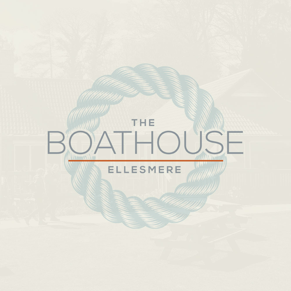 The Boathouse Ellesmere branding