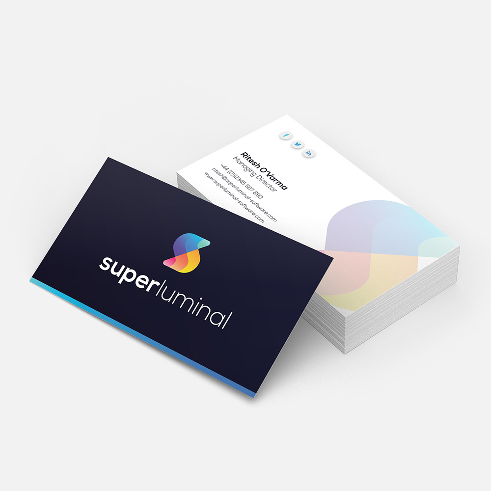 Superluminal business cards