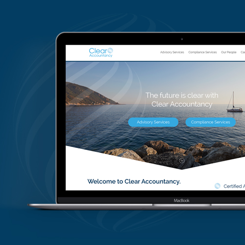Web Design: Clear Accountancy design