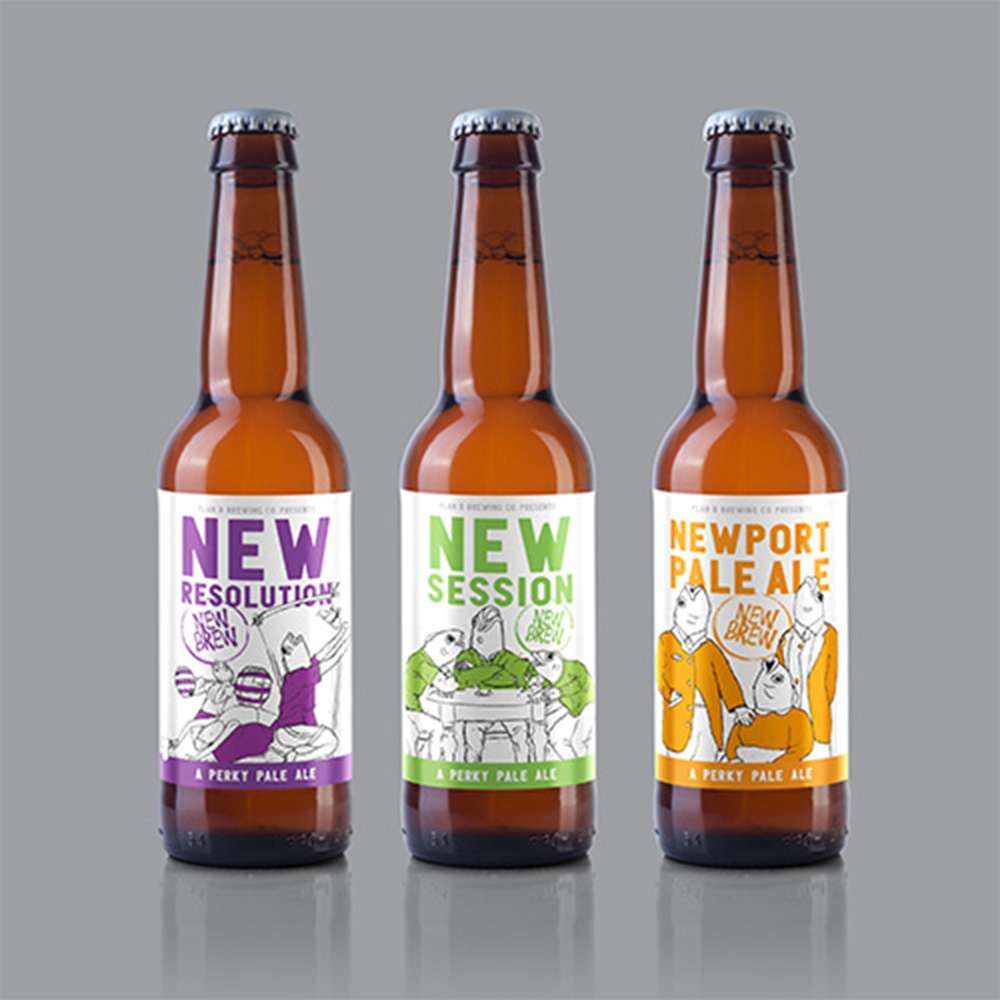 New Brew - Beer Bottle design template - graphic design